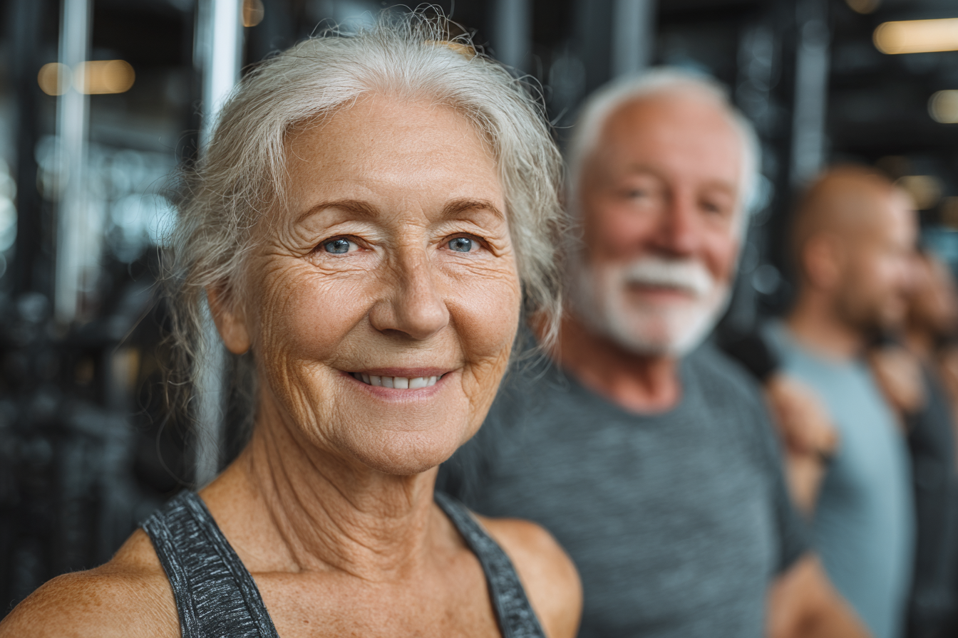 Модерна фитнес зала за възрастни